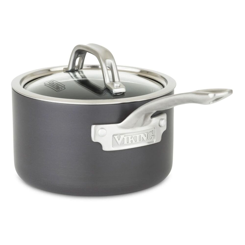 Viking Hard Anodized Nonstick 2-Quart Sauce Pan with Glass Lid NEW